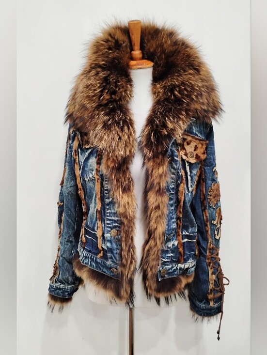 Giorgio Rotti Jackets & Blazers - STUNNING FOX TRIMMED JACKET NWOT